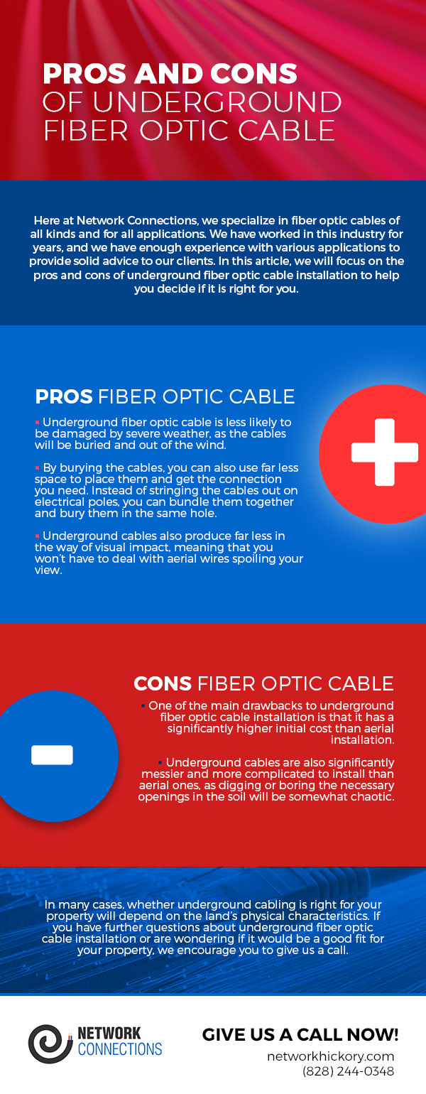 Pros and Cons of Underground Fiber Optic Cable